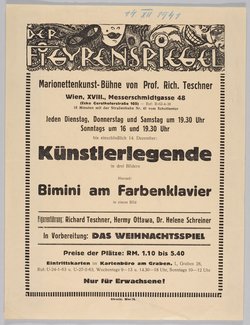 Der Figurenspiegel, Verweis auf Stücktitel: Künstlerlegende, Verweis auf Stücktitel: Das Farbenklavier
