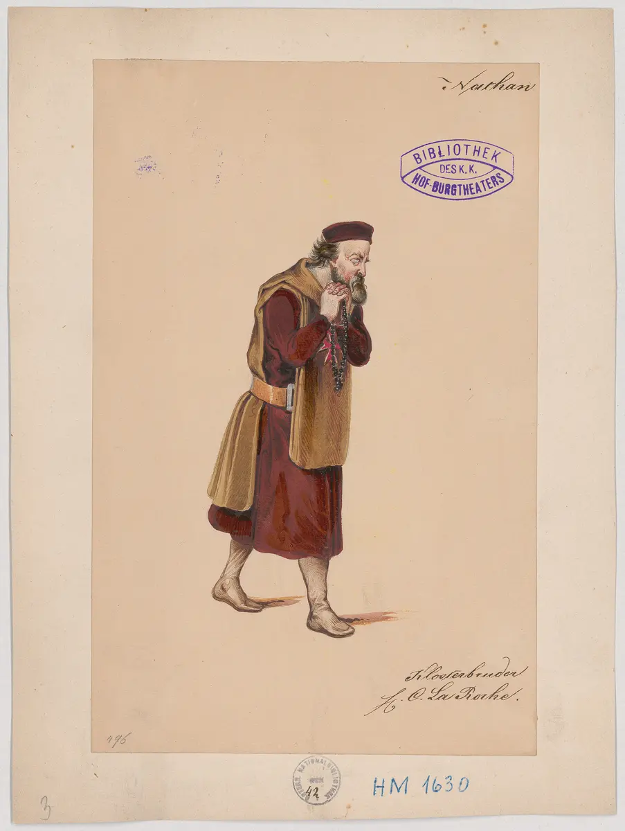Nathan der Weise, Titel der Serie: Figurinen des k.k. Hof-Burgtheaters