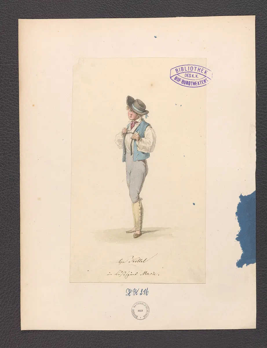 Marie, Titel der Serie: Figurinen des k.k. Hof-Burgtheaters