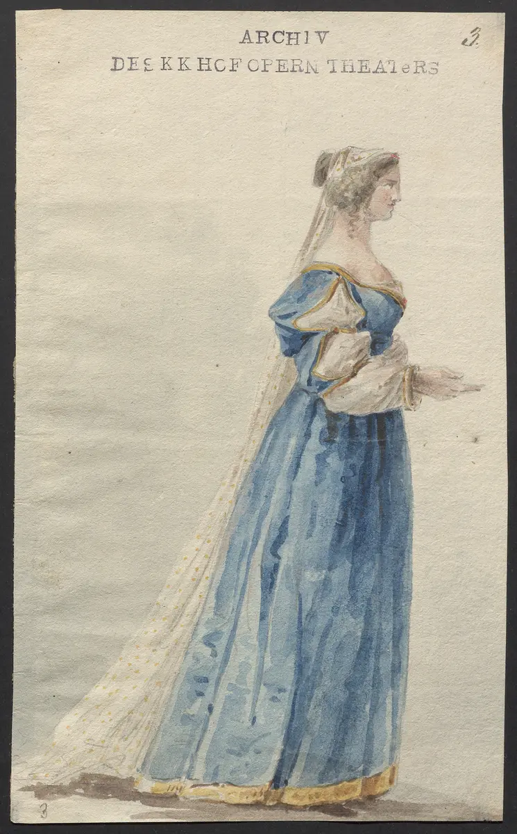 Mathilde von Guise, Originaltitel: Mademoiselle de Guise, Titel der Serie: Figurinen des k.k. Hofoperntheaters