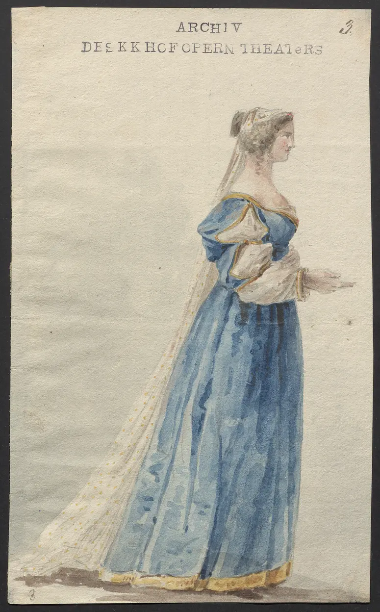 Mathilde von Guise, Originaltitel: Mademoiselle de Guise, Titel der Serie: Figurinen des k.k. Hofoperntheaters
