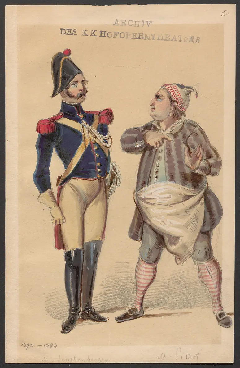 Der Toreador, Titel der Serie: Figurinen des k.k. Hofoperntheaters