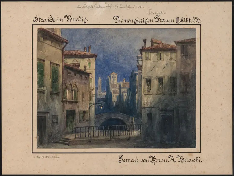 Die neugierigen Frauen, Originaltitel: Le donne curiose, Verweis auf Stücktitel: Alessandro Stradella