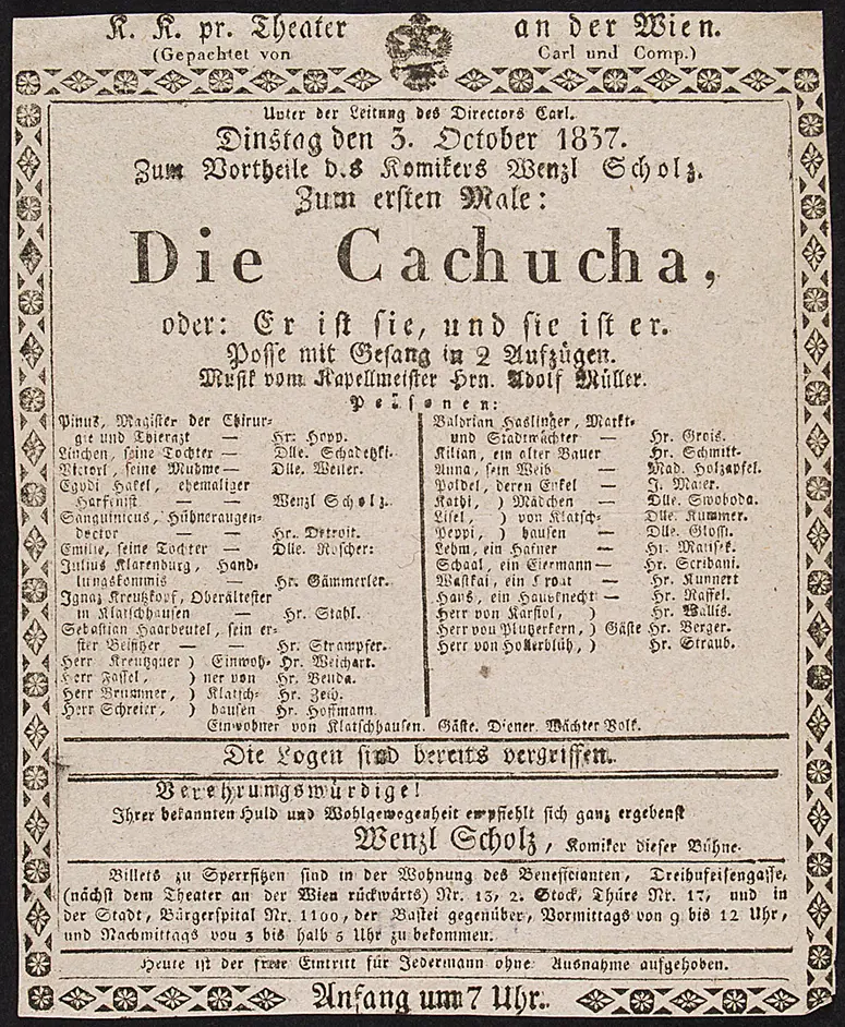 Die Cachucha oder: Er ist sie, und sie ist er