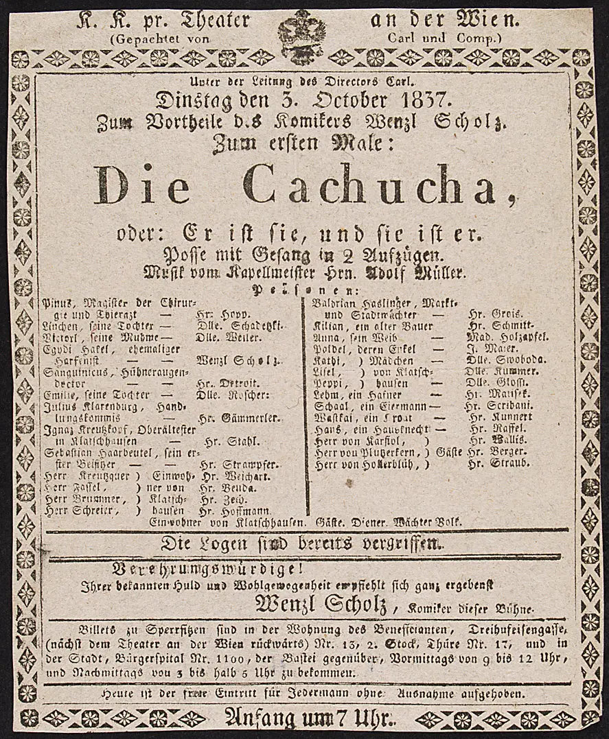 Die Cachucha oder: Er ist sie, und sie ist er