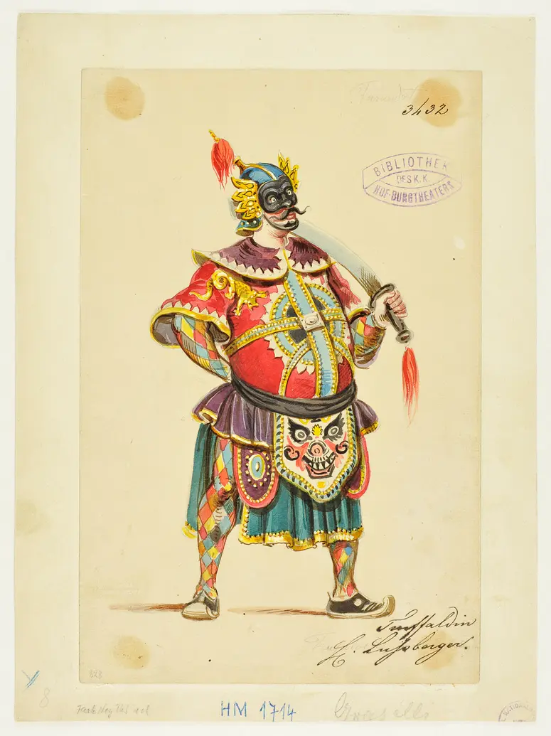 Turandot, Prinzessin von China, Suchtitel: Turandot, Titel der Serie: Figurinen des k.k. Hof-Burgtheaters