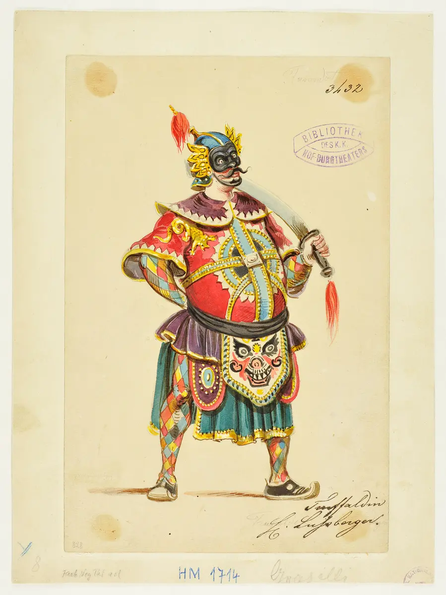 Turandot, Prinzessin von China, Suchtitel: Turandot, Titel der Serie: Figurinen des k.k. Hof-Burgtheaters