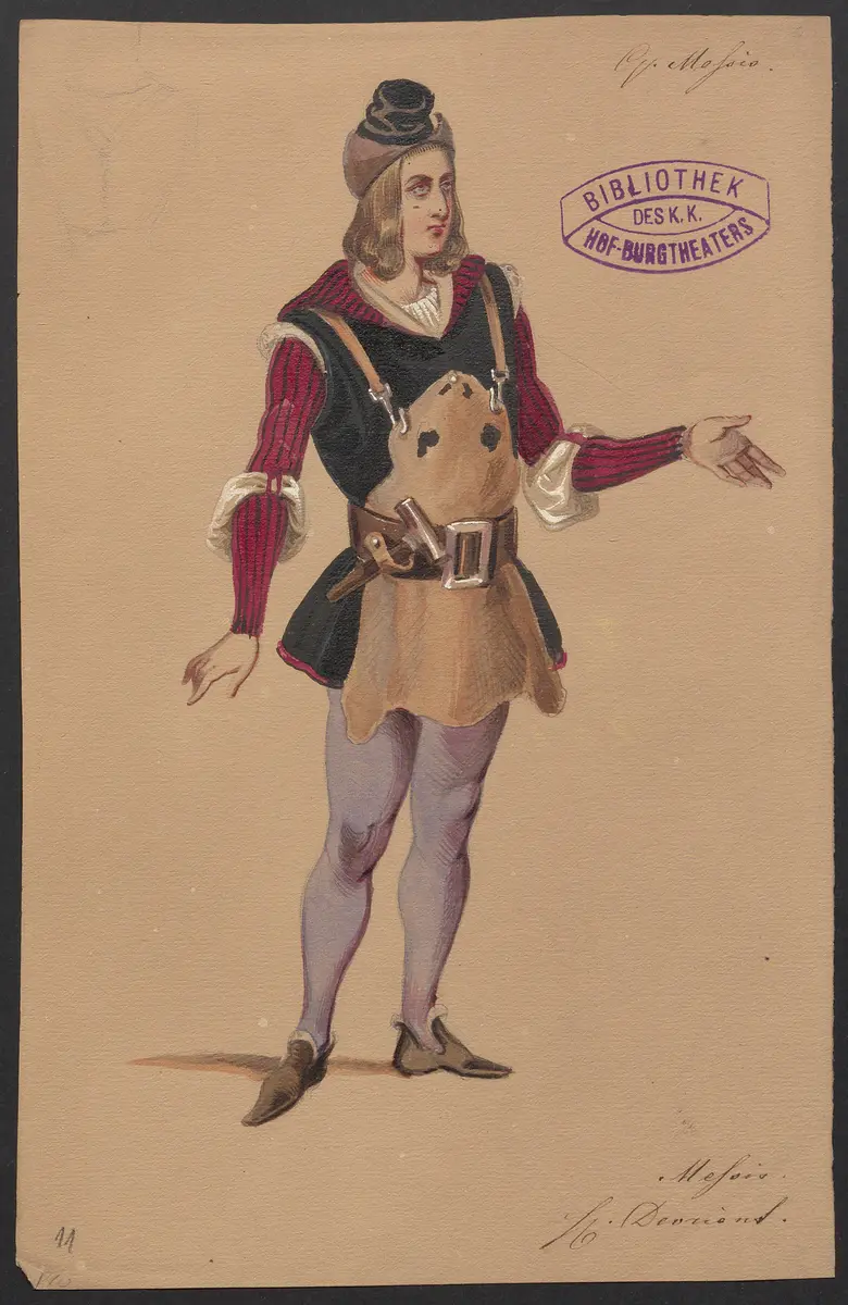 Quentin Messis, Titel der Serie: Figurinen des k.k. Hof-Burgtheaters