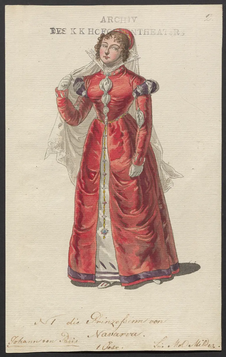 Johann von Paris, Originaltitel: Jean de Paris, Titel der Serie: Figurinen des k.k. Hofoperntheaters