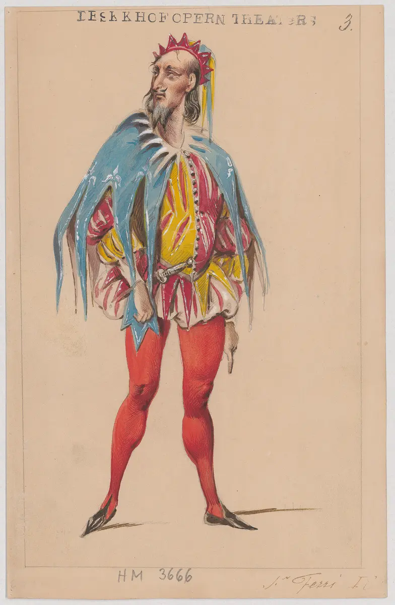 Rigoletto, Titel der Serie: Figurinen des k.k. Hofoperntheaters