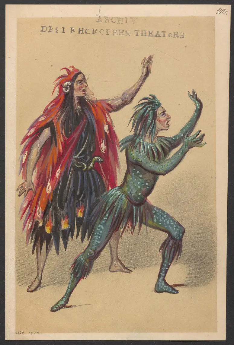 Méline, oder Die Nymphe des Tales, Suchtitel: Meline, oder Die Nymphe des Tales, Titel der Serie: Figurinen des k.k. Hofoperntheaters