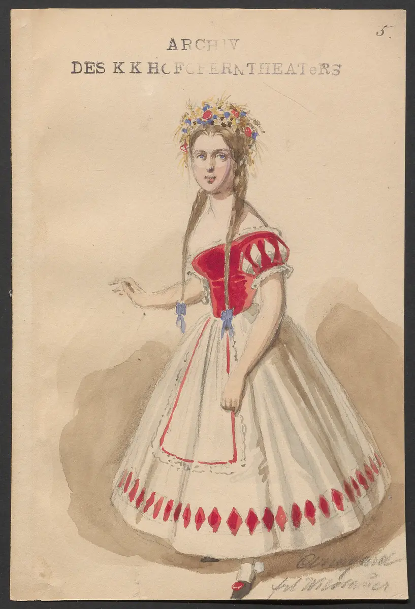 Die Rheinnixen, Originaltitel: Les fées du Rhin, Titel der Serie: Figurinen des k.k. Hofoperntheaters