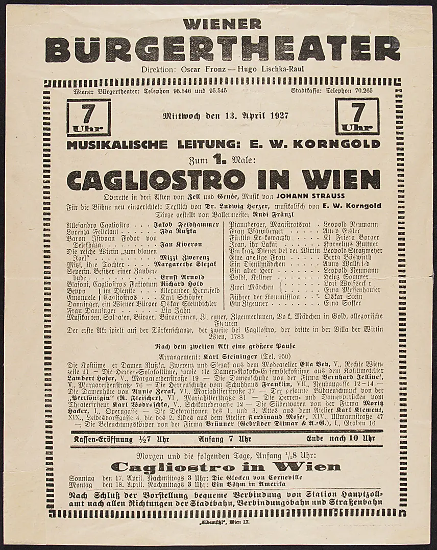 Cagliostro in Wien