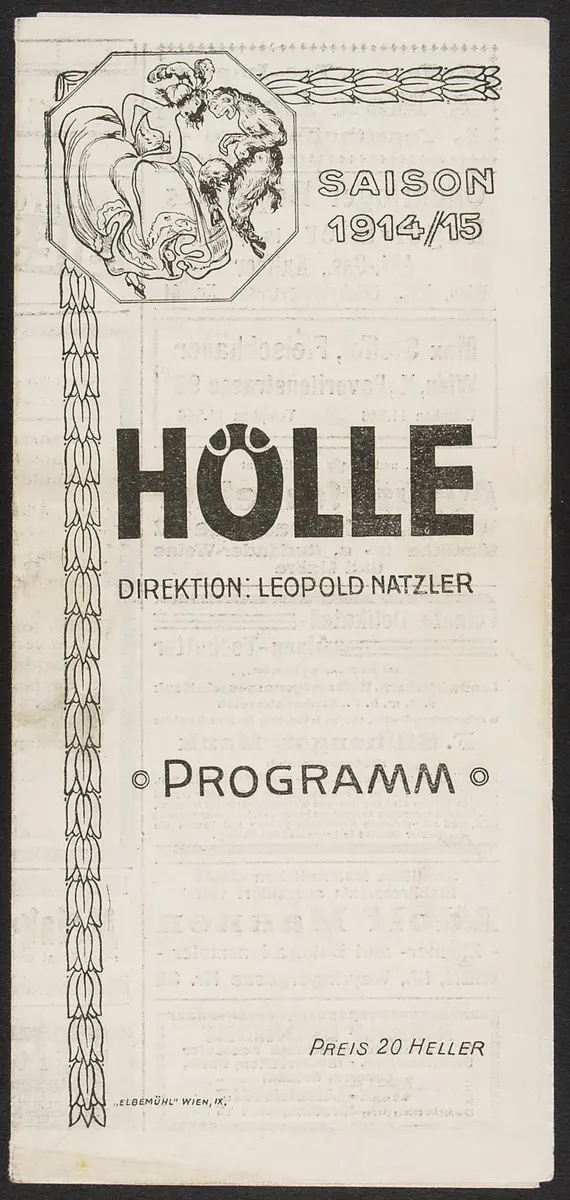 Theater und Kabarett Hölle, Amor im Panoptikum, Tutti frutti