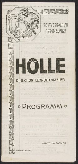 Theater und Kabarett Hölle, Amor im Panoptikum, Tutti frutti