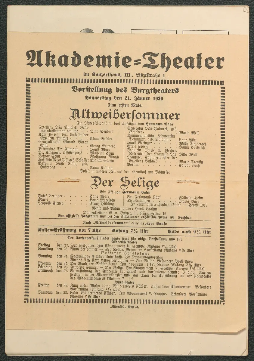 Altweibersommer, Der Selige