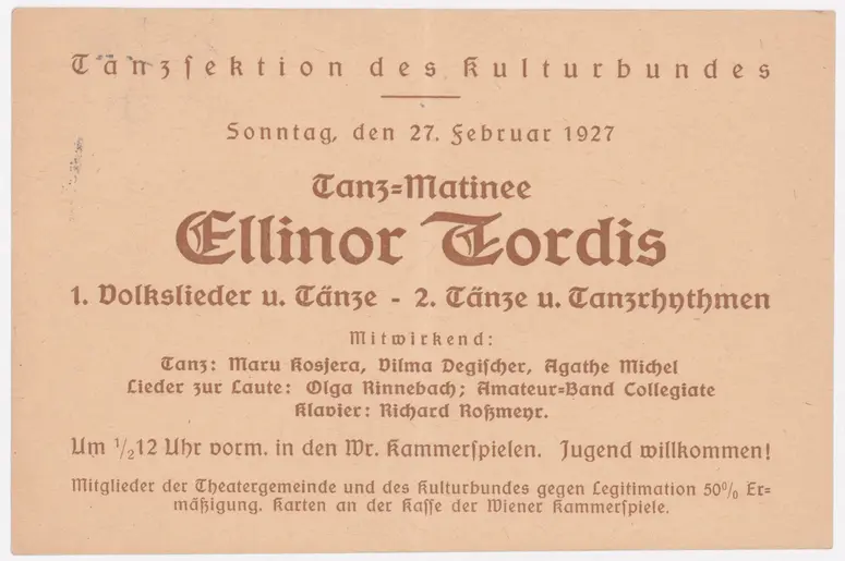 Tanz-Matinée Ellinor Tordis