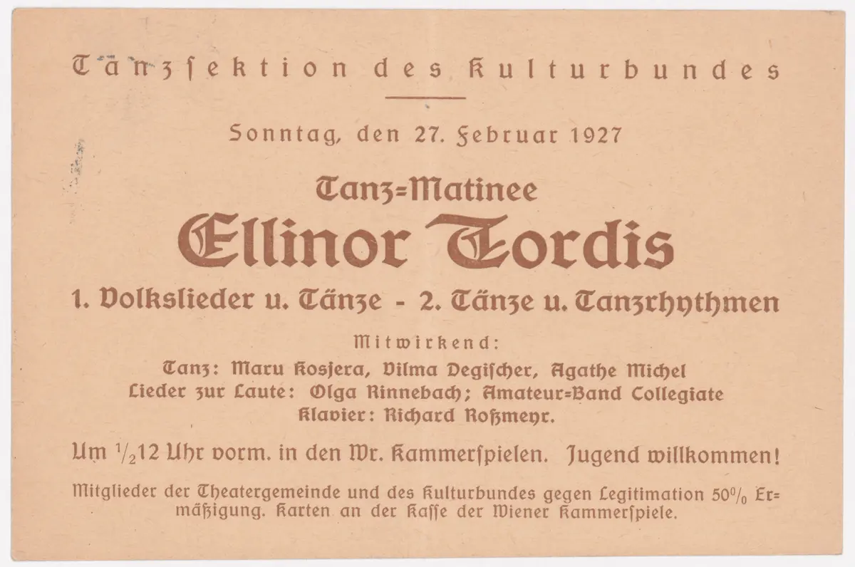 Tanz-Matinée Ellinor Tordis