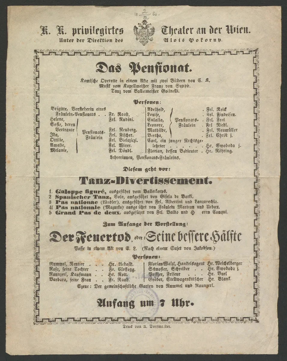 Das Pensionat, Der Feuertod, oder Seine bessere Hälfte