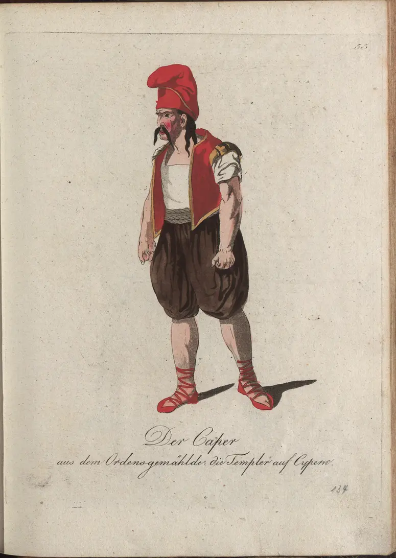Die Templer auf Cypern, Titel der Serie: Auswahl schöner Costumes für Theater- und Ball-Anzüge