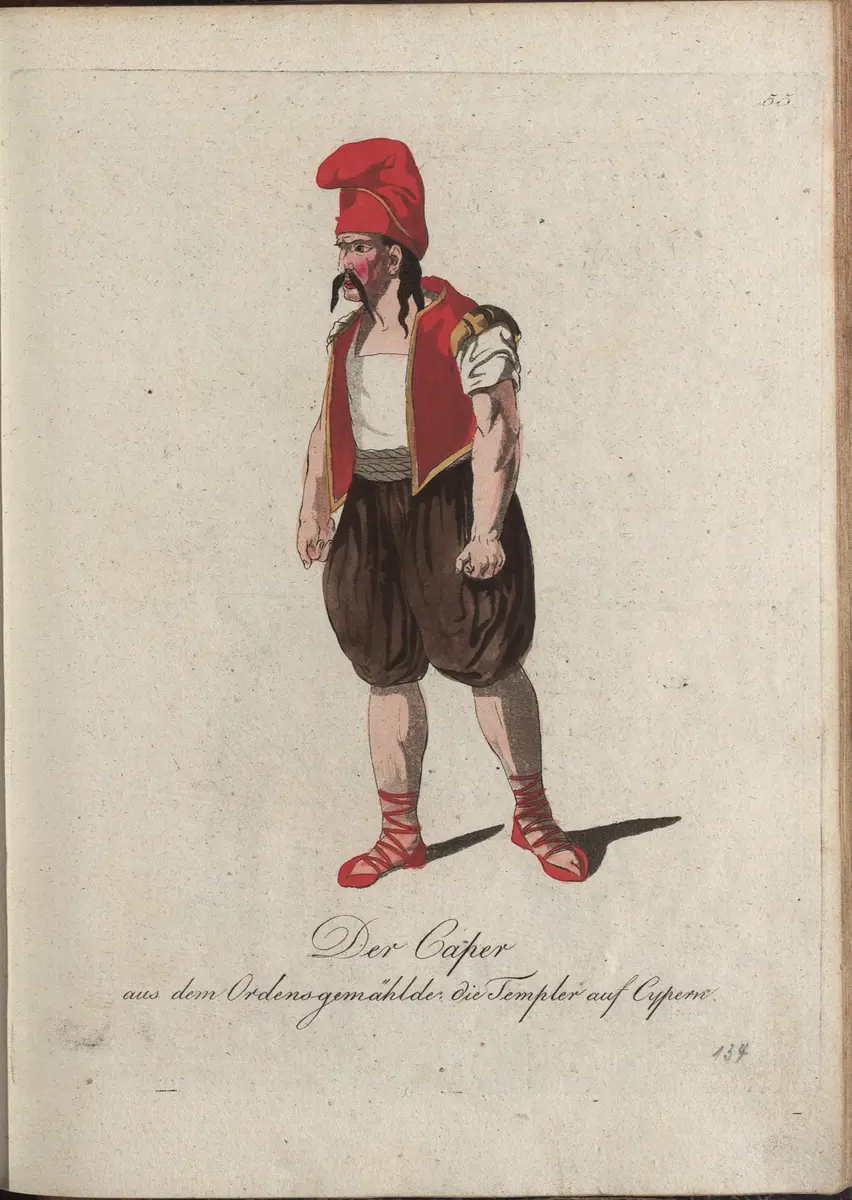 Die Templer auf Cypern, Titel der Serie: Auswahl schöner Costumes für Theater- und Ball-Anzüge