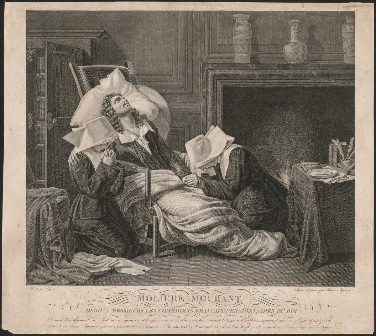 Molière, Titel in Vorlageform: Moliere mourant