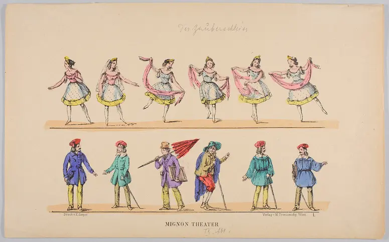 Der Zauberschleier, Titel der Serie: Trentsensky-Bogen, Titel der Serie: Mignon-Theater