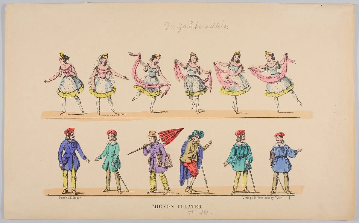 Der Zauberschleier, Titel der Serie: Trentsensky-Bogen, Titel der Serie: Mignon-Theater