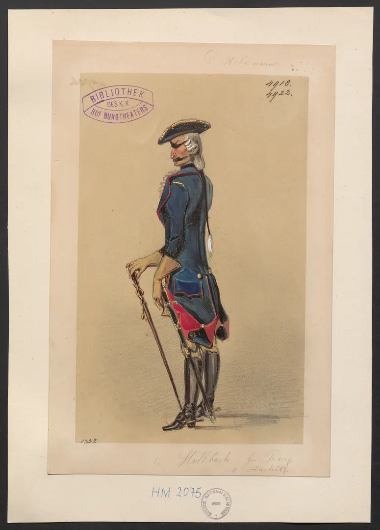 Charlotte Ackermann, Titel der Serie: Figurinen des k.k. Hof-Burgtheaters