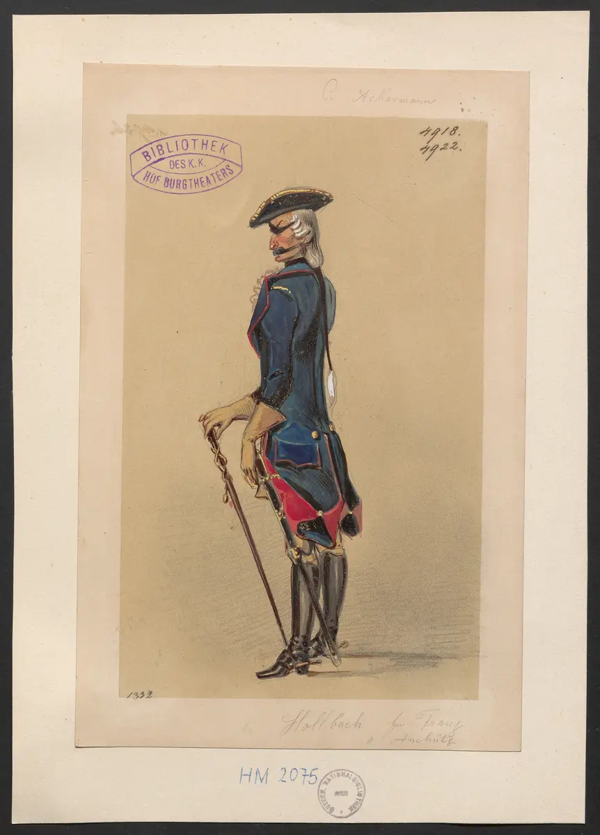 Charlotte Ackermann, Titel der Serie: Figurinen des k.k. Hof-Burgtheaters