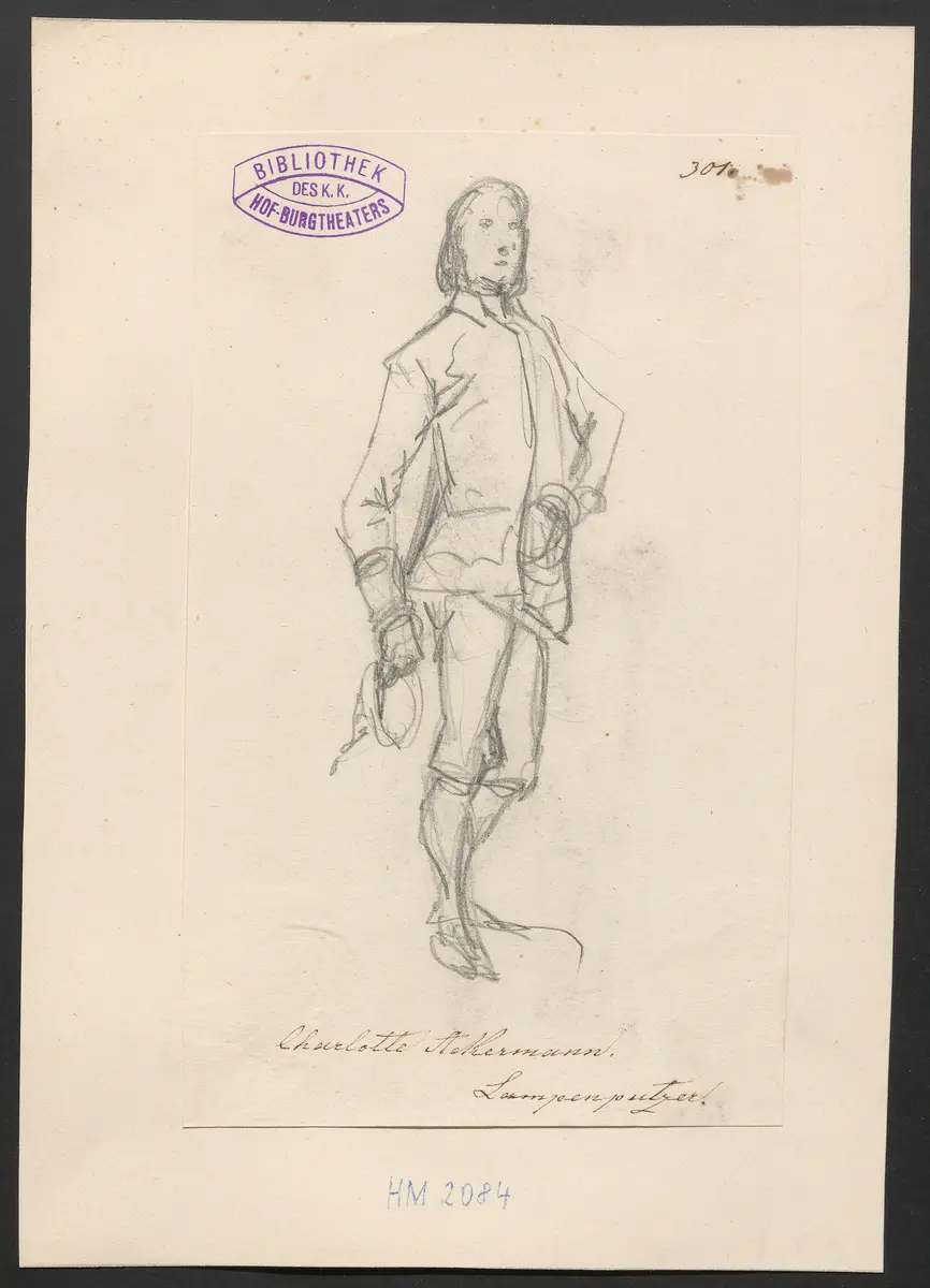 Charlotte Ackermann, Titel der Serie: Figurinen des k.k. Hof-Burgtheaters