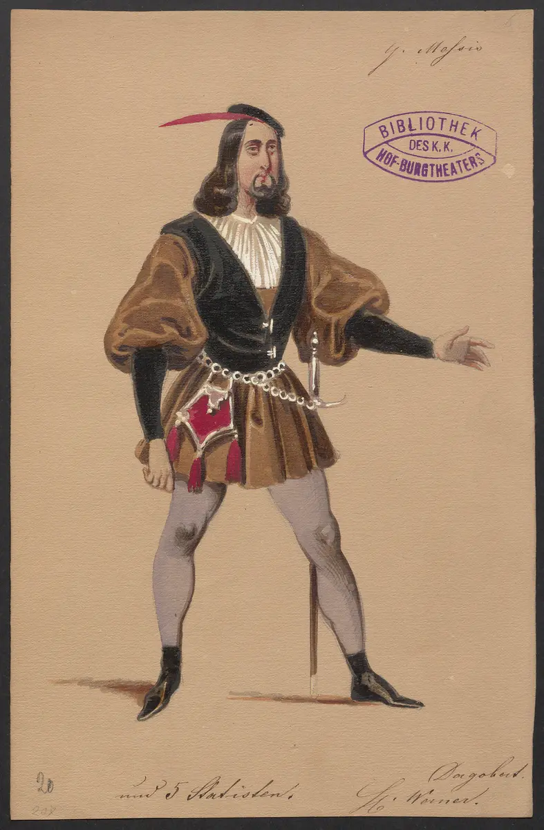 Quentin Messis, Titel der Serie: Figurinen des k.k. Hof-Burgtheaters