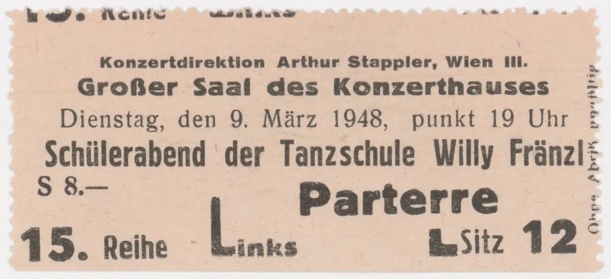 Schüler-Abend der Tanzschule Willy Fränzl