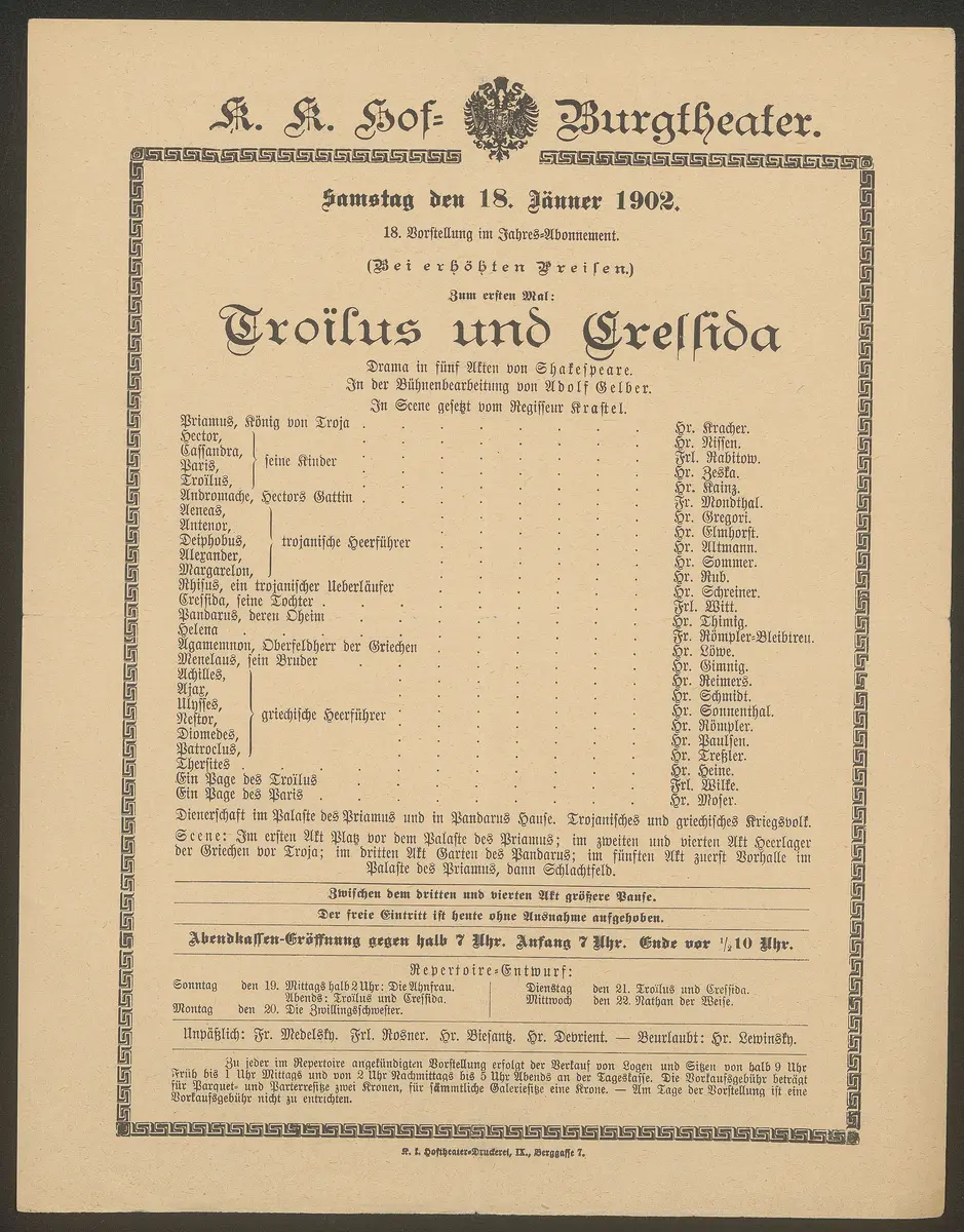 Troilus und Cressida