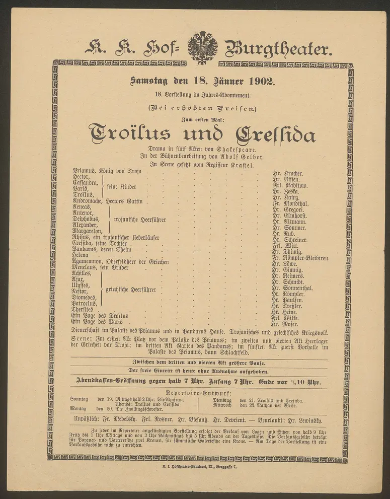 Troilus und Cressida
