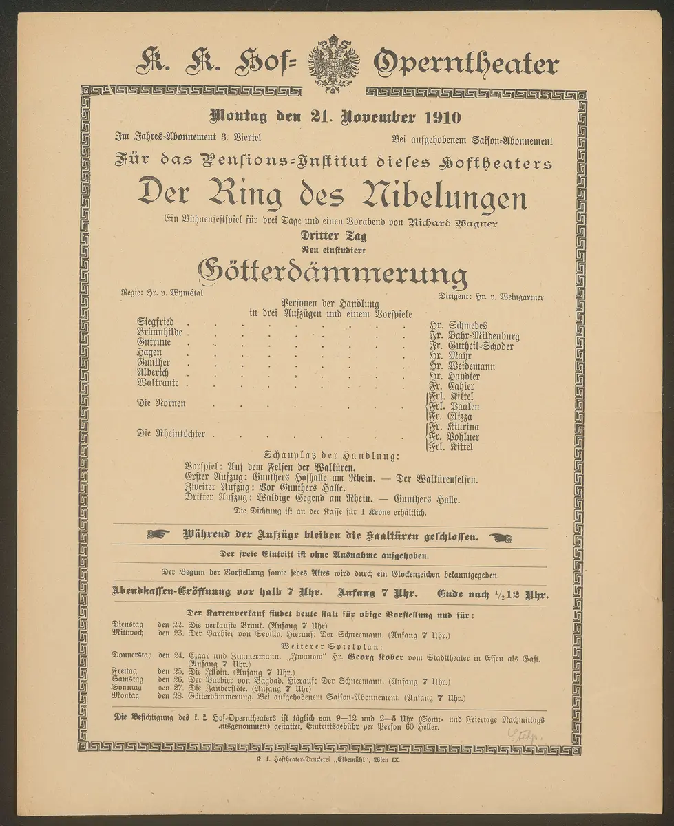 Götterdämmerung, Weiterer Titel: Der Ring des Nibelungen