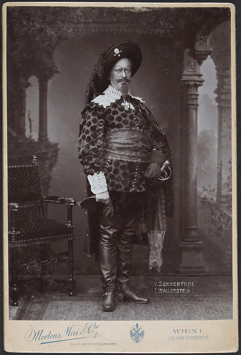 Adolf von Sonnenthal, Verweis auf Stücktitel: Wallenstein