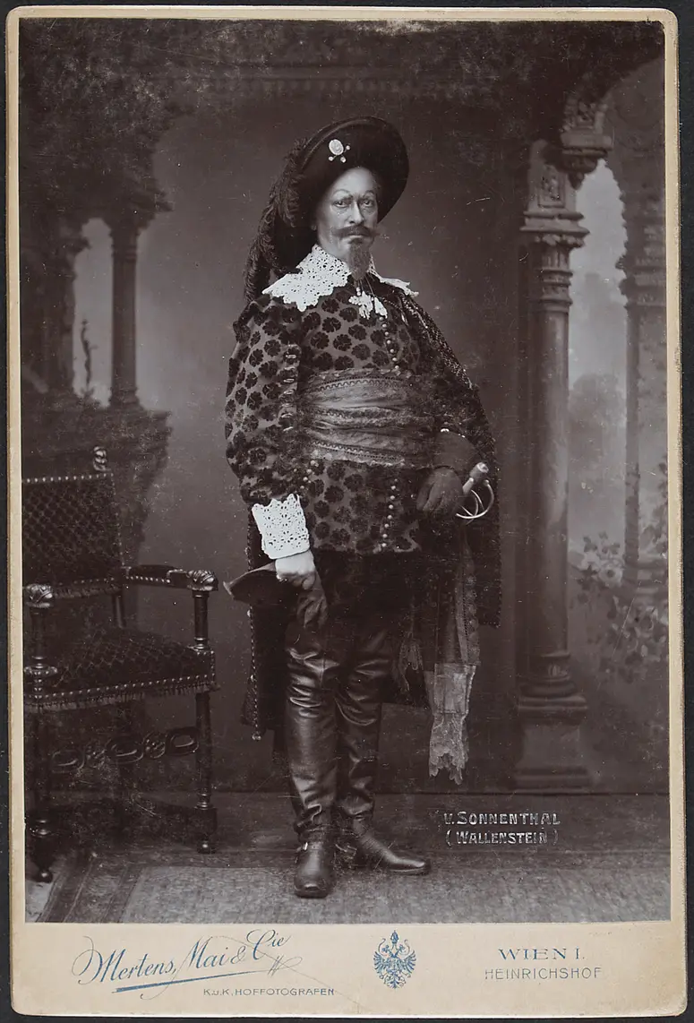 Adolf von Sonnenthal, Verweis auf Stücktitel: Wallenstein