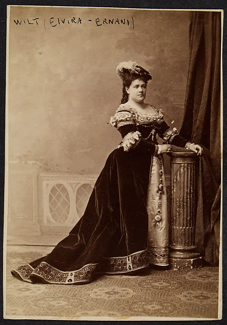 Marie Wilt, Verweis auf Stücktitel: Ernani