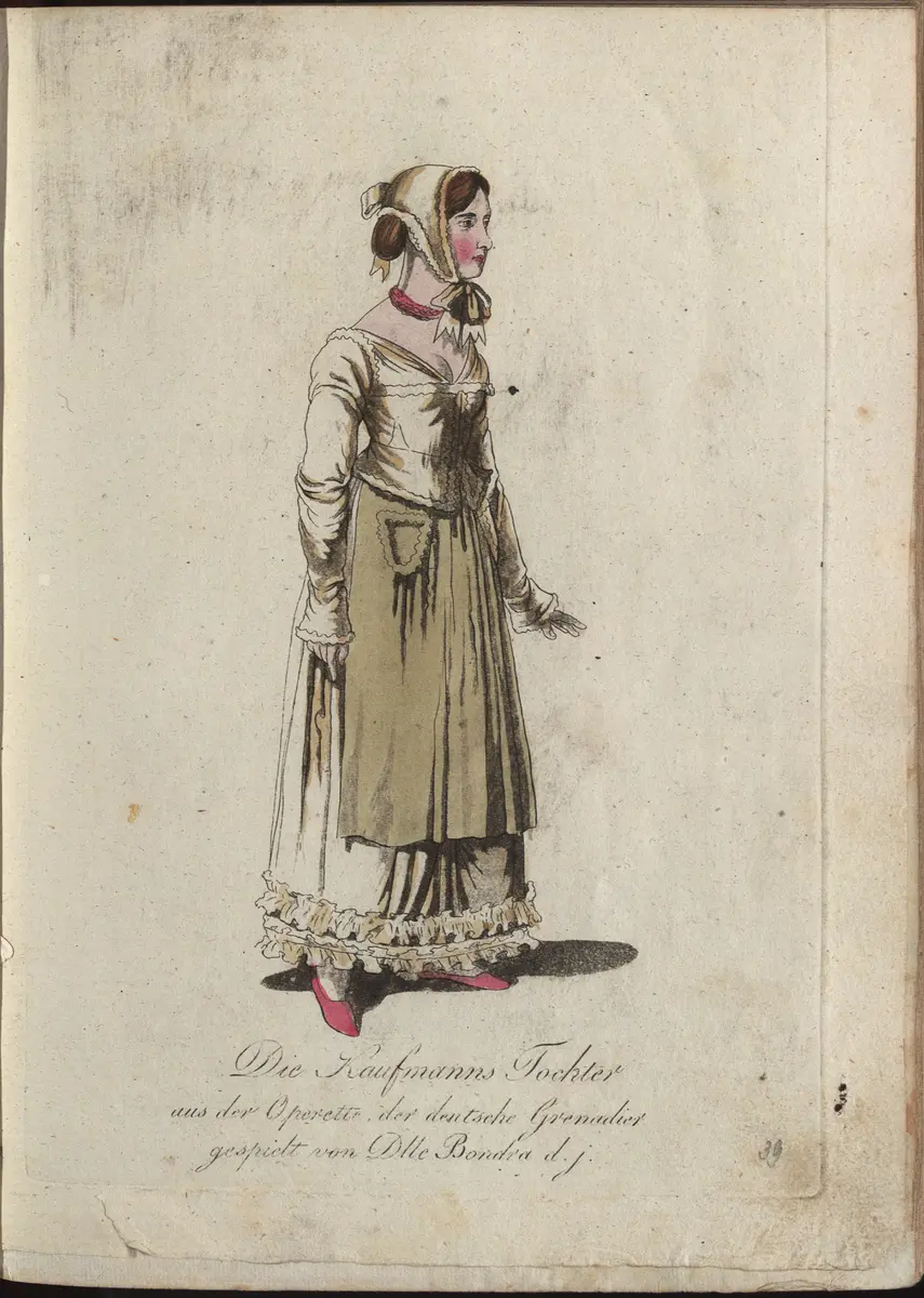 Der deutsche Grenadier, Titel der Serie: Auswahl schöner Costumes für Theater- und Ball-Anzüge