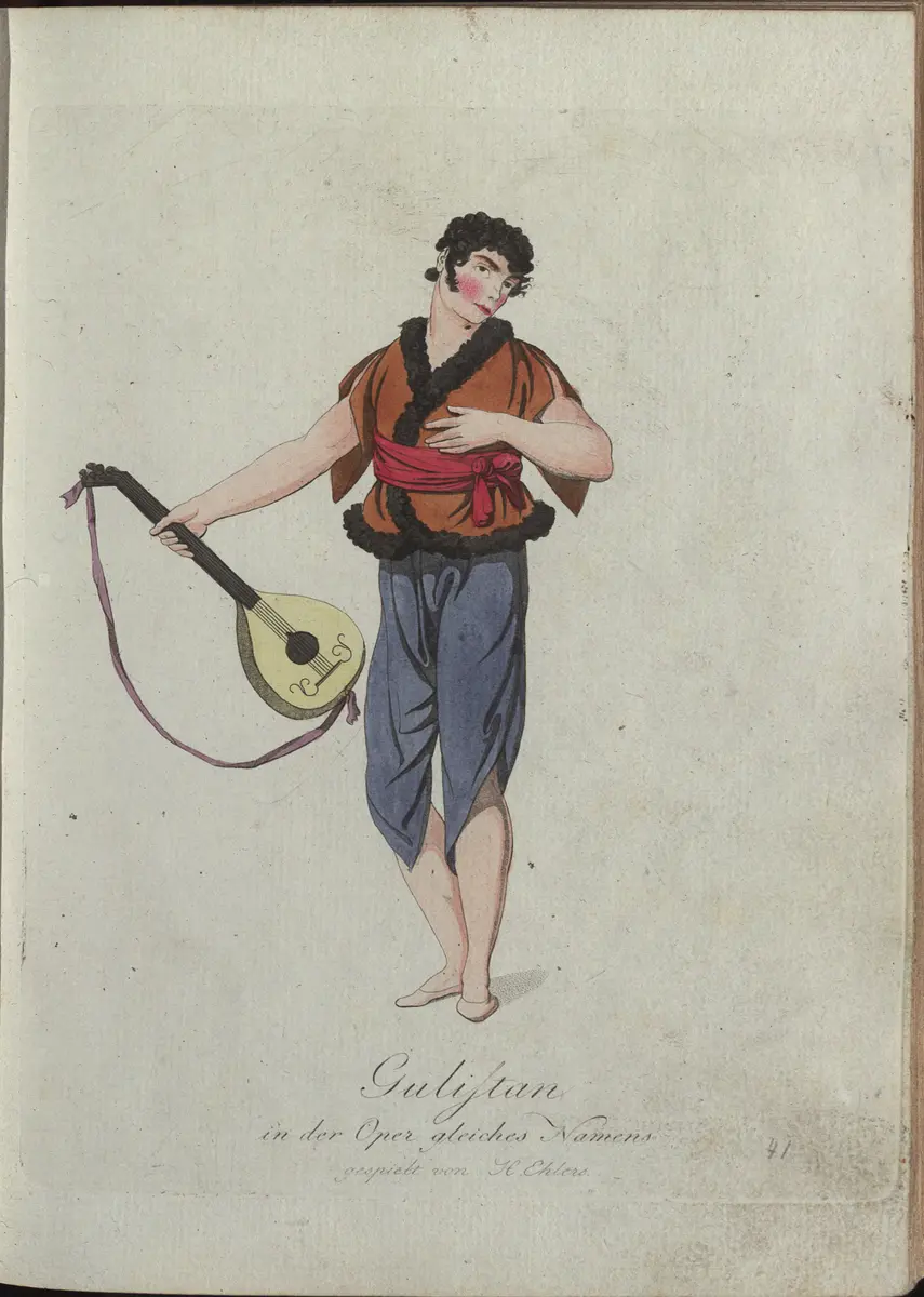 Gulistan, Titel der Serie: Auswahl schöner Costumes für Theater- und Ball-Anzüge