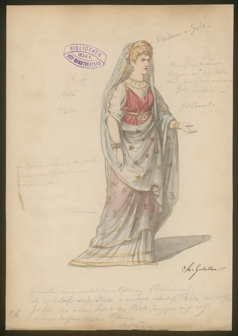 Julius Cäsar, Originaltitel: The Tragedy of Julius Caesar, Titel der Serie: Figurinen des k.k. Hof-Burgtheaters