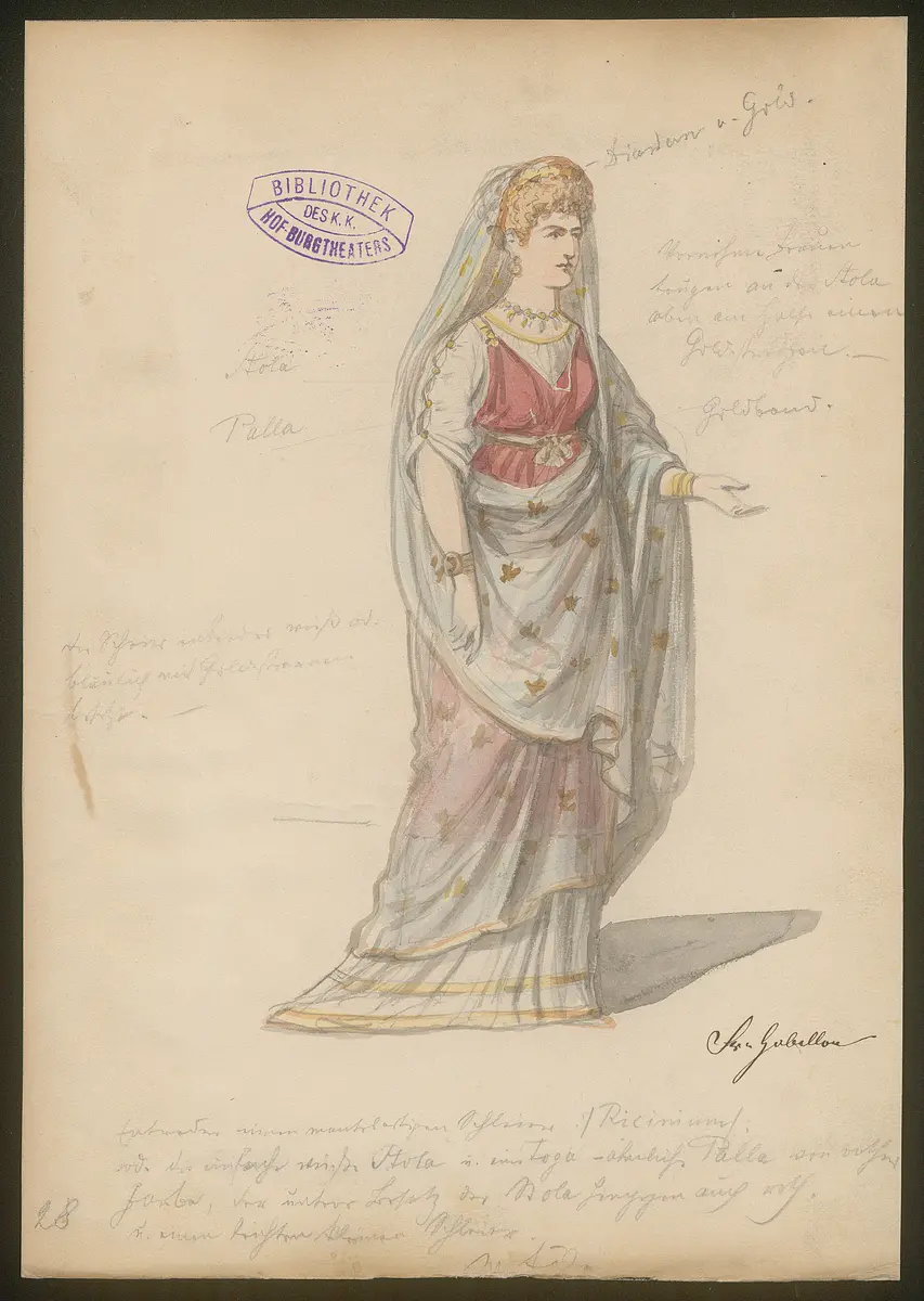 Julius Cäsar, Originaltitel: The Tragedy of Julius Caesar, Titel der Serie: Figurinen des k.k. Hof-Burgtheaters