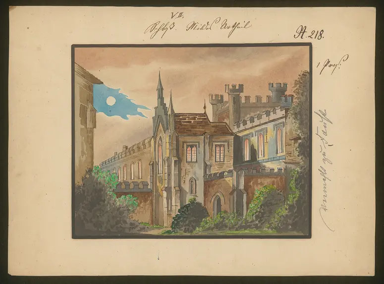 Ein mildes Urteil, Titel der Serie: Dekorationsfundus der Hoftheater (Altbestand aus der ersten Hälfte des 19. Jh.), Weiterer Titel: Faust