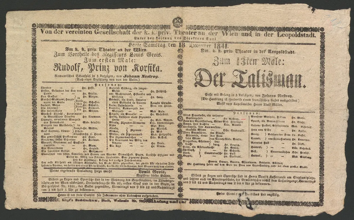 Rudolf, Prinz von Korsika, Der Talisman