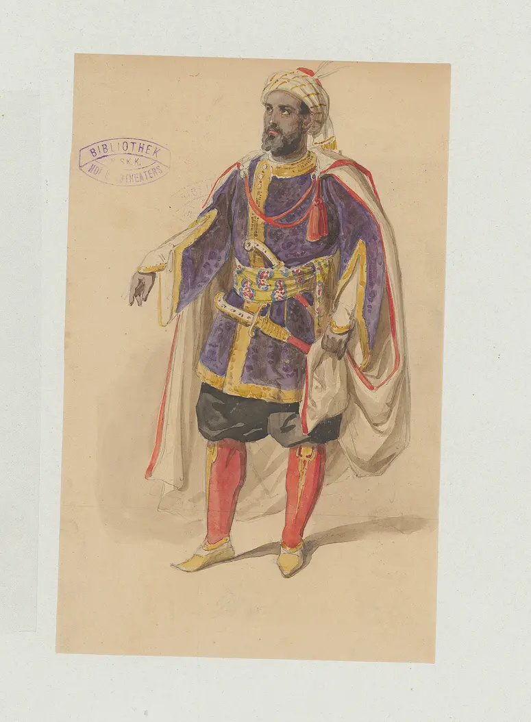Othello, der Mohr von Venedig, Suchtitel: Othello, Originaltitel: The Tragedy of Othello, the Moor of Venice, Titel der Serie: Figurinen des k.k. Hof-Burgtheaters