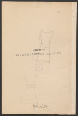 Die Favoritin, Originaltitel: La favorite, Alternativtitel: La favorita, Alternativtitel: Richard und Mathilde, Alternativtitel: Leonore, Titel der Serie: Figurinen des k.k. Hofoperntheaters