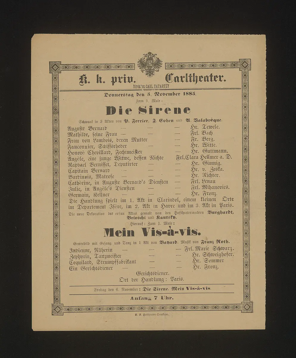 Die Sirene, Mein Vis-à-vis