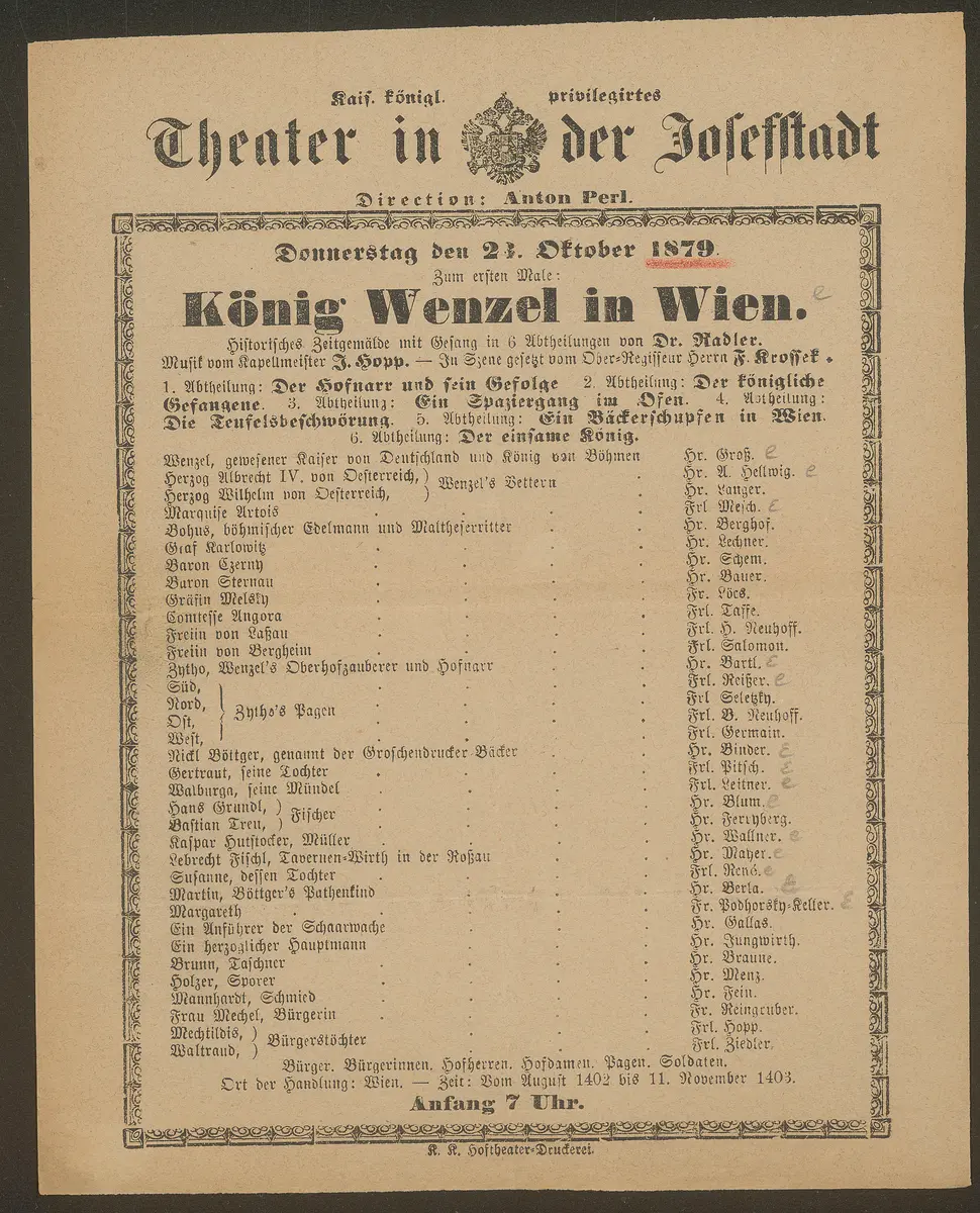 König Wenzel in Wien