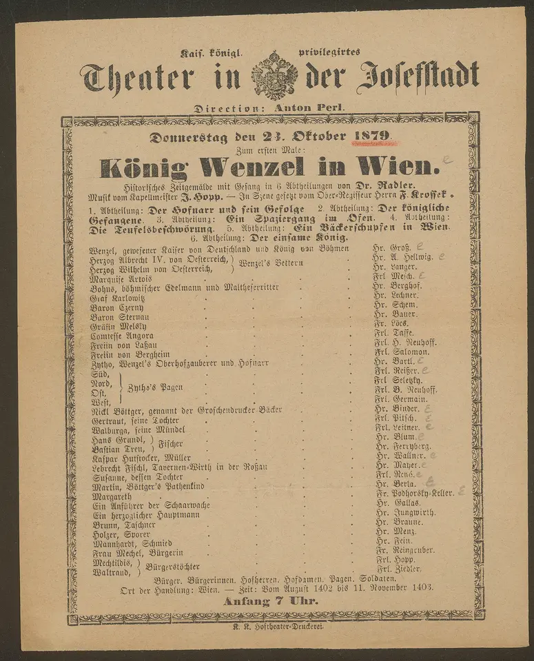 König Wenzel in Wien